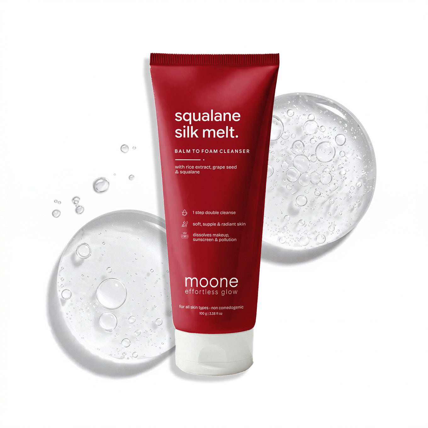 Moone Squalane Silk Melt - Balm to Foam Cleanser | 100g