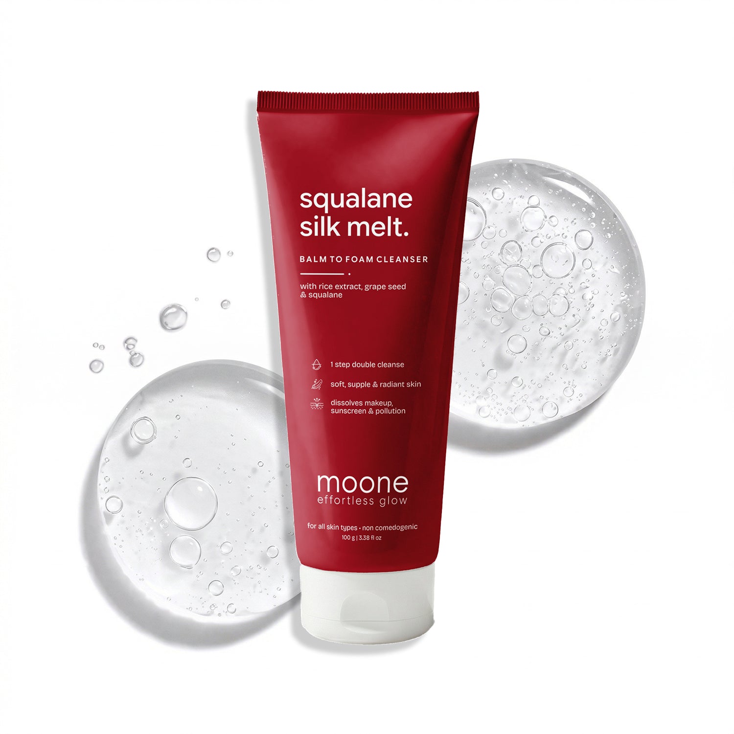 Moone Squalane Silk Melt - Balm to Foam Cleanser | 100g