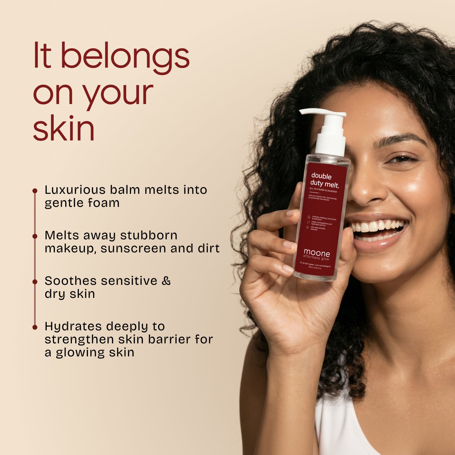 Moone Double Duty Melt - Oil to Foam Cleanser | 120ML